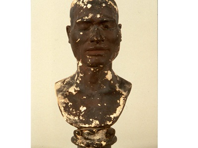 Restauració del bust de Taha Tahala (Col·lecció Darder). Abans i després de restaurar.-4