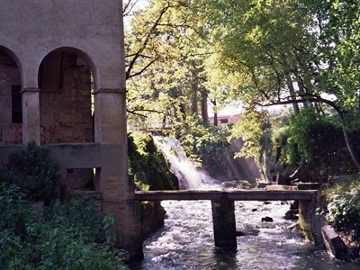 Imatge del riu Terri a Borgonyà (Cornellà del Terri).