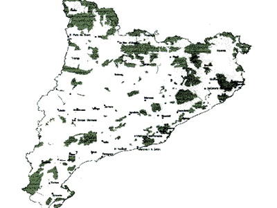 Espais Naturals de Catalunya inclosos al Pla d'Espais d'Interès Natural.