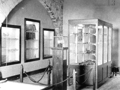 Sala de Prehistòria l'any 1950 		