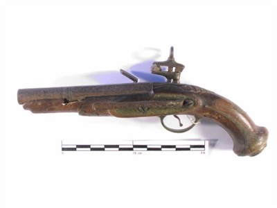 Pistola de pany catalana, segle XVIII