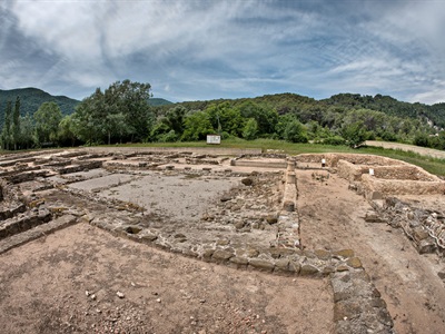 Vista general de la vil·la romana 